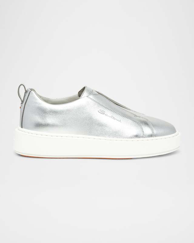 Victory Metallic Slip-On Sneakers